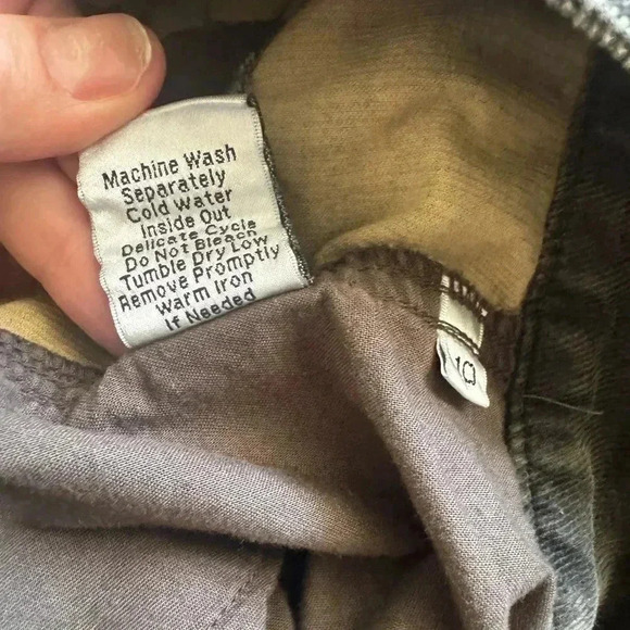 CAbi Style 263 Tailgate Party Charcoal Corduroy Boot Paneled A-Line Skirt 10 - Picture 11 of 14